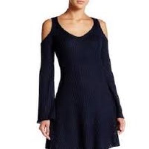 Cold Shoulder Sweater Dress Tunic